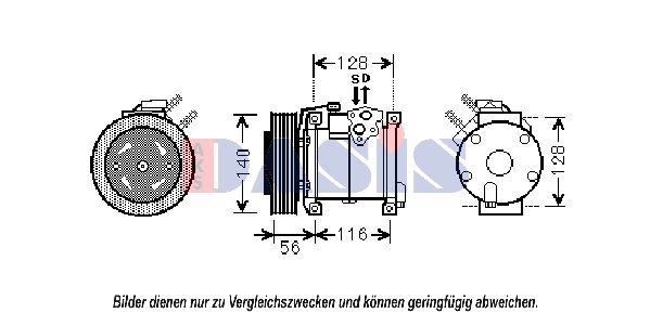 AKS DASIS Kompressor,kliimaseade 851819N